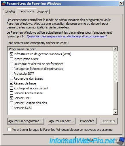 service pare-feu carro windows partage de connexion internet error 5