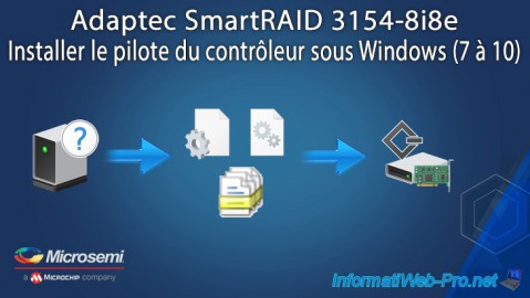 Installer le pilote du contrôleur Adaptec SmartRAID 3154-8i8e sous Windows 10, 8.1, 8 et 7