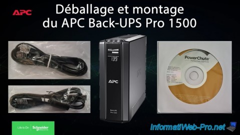 Déballage et montage du APC Back-UPS Pro 1500