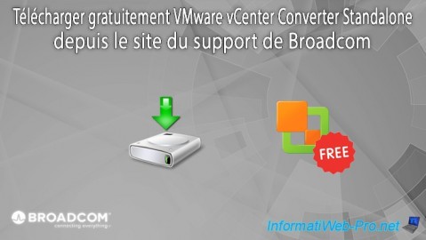 Télécharger gratuitement VMware vCenter Converter Standalone depuis le site du support de Broadcom