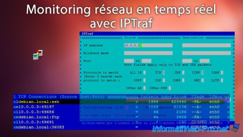 Monitoring réseau en temps réel avec IPTraf