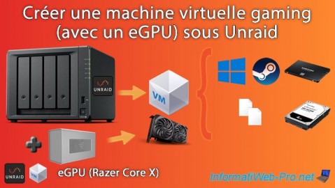 Unraid 6.9.2 - VMs - Créer une machine virtuelle gaming (avec un eGPU)