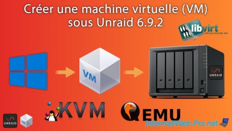Unraid 6.9.2 - VMs - Créer une machine virtuelle