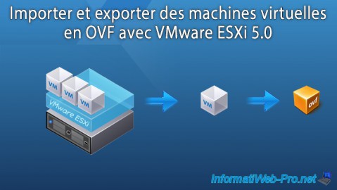 VMware ESXi 5 - Importation et exportation de machines virtuelles en OVF