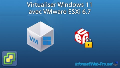VMware ESXi 6.7 - Virtualiser Windows 11