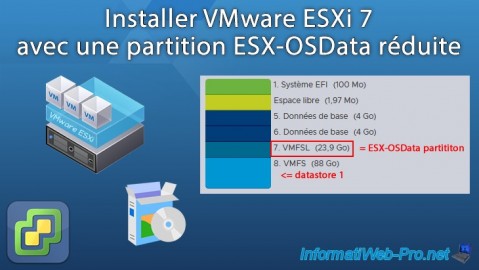VMware ESXi 7.0 - Installer ESXi 7 avec partition ESX-OSData réduite