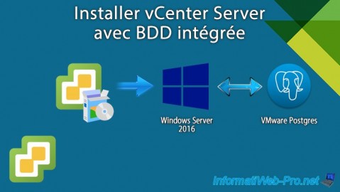 VMware vSphere 6.7 - Installer vCenter Server avec BDD intégrée