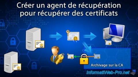WS 2016 - AD CS - Créer un agent de récupération pour récupérer des certificats