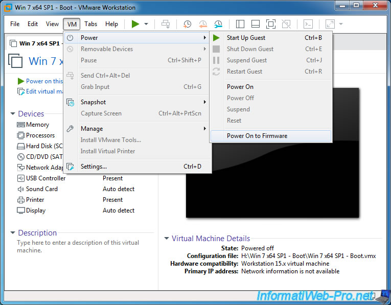 BIOS de convidado vmware ou às vezes efi