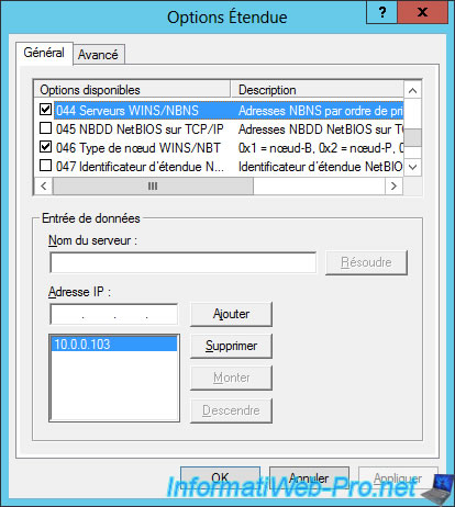 tipi di nodo dhcp 0x8